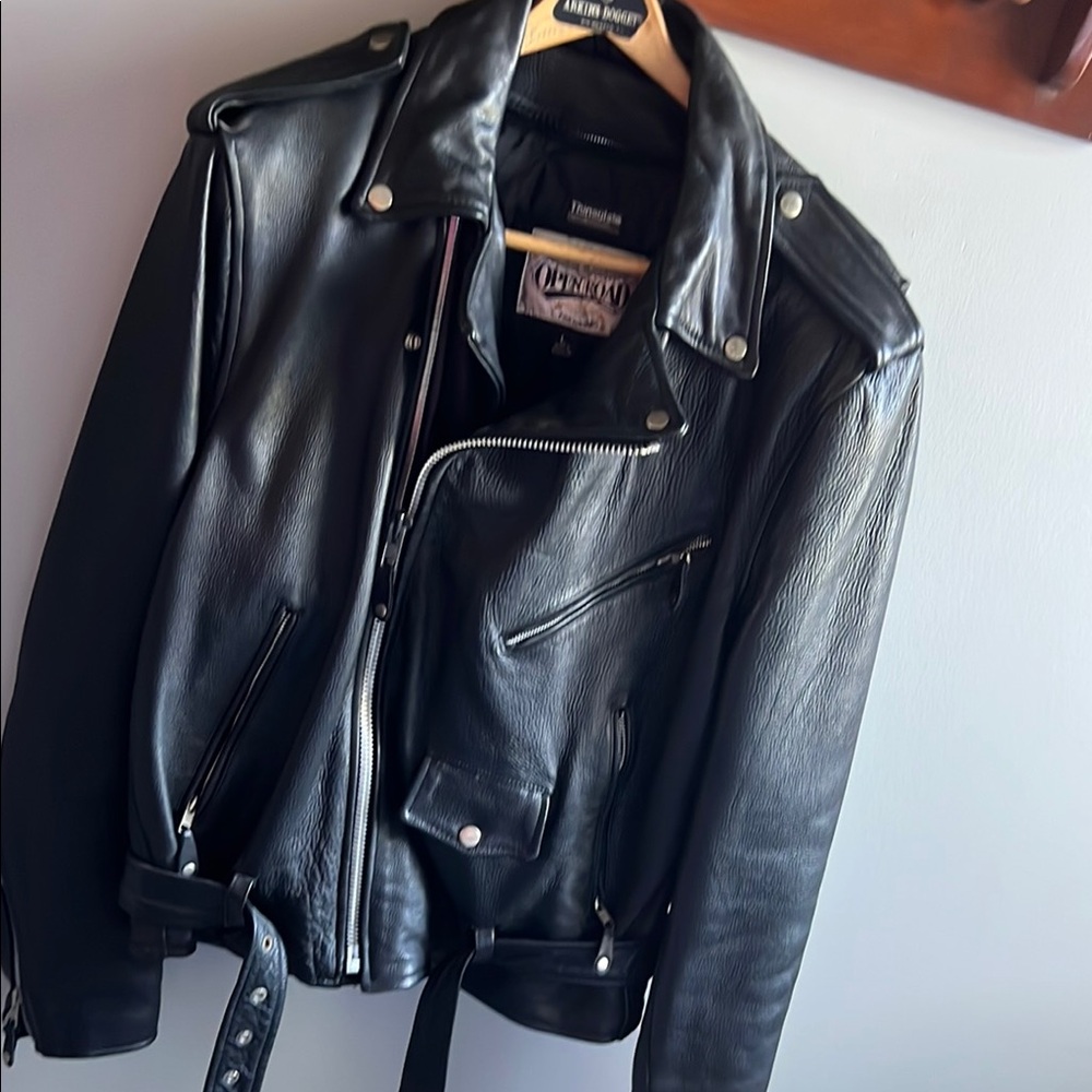 Black Leather Motorcycle Jacket